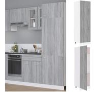 vidaXL Armoire réfrigérée ""Lyon"" Gris Sonoma 60 x 57 x 207 cm Bois d'ingénierie 815601