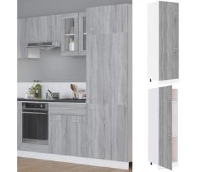 vidaXL Armoire réfrigérée ""Lyon"" Gris Sonoma 60 x 57 x 207 cm Bois d'ingénierie 815601