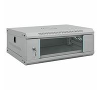 vidaXL Armoire réseau avec Stockage Gris 53 x 45 x 21 cm Acier, Solutions de Rangement Bureau, Armoire Solide, Technologie Murale, Serveur Industriel, Organisateur électronique