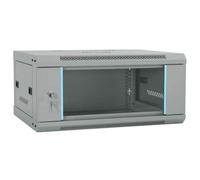 vidaXL Armoire réseau avec stockage Gris 60 x 35 x 28 cm Acier