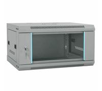 vidaXL Armoire réseau avec stockage Gris 60 x 45 x 35 cm Acier