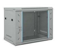 vidaXL Armoire réseau avec stockage Gris 60 x 45 x 50 cm Acier