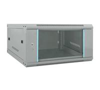 vidaXL Armoire réseau avec stockage Gris 60 x 60 x 35 cm Acier