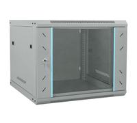vidaXL Armoire réseau avec stockage Gris 60 x 60 x 50 cm Acier