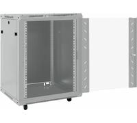 vidaXL Armoire réseau avec stockage Gris 60 x 60 x 80 cm Acier