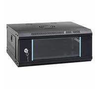 vidaXL Armoire réseau avec stockage Noir 53 x 45 x 21 cm Acier