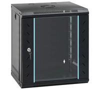 vidaXL Armoire réseau avec stockage Noir 53 x 45 x 60 cm Acier