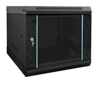 vidaXL Armoire réseau avec stockage Noir 53 x 60 x 45 cm Acier