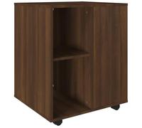 vidaXL Armoire Roulante Armoire de Rangement Organisateur de Maison Meuble de Bureau Intérieur Chêne Marron 60x53x72 cm Bois d'Ingénierie