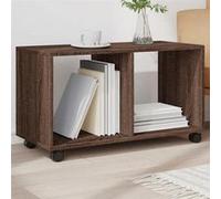 Armoire roulante chêne marron 72x33x42,5 cm bois d'ingénierie 853143