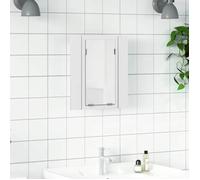 vidaXL Armoire salle de bain à miroir LED Blanc 40x12x45 cm Acrylique 804948