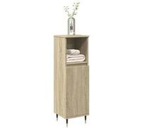 vidaXL Armoire salle de bain chêne sonoma 30x30x100 cm, armoire de rangement de salle de bain, armoire de bain, meuble de 849670 Marron G