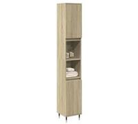 vidaXL Armoire de salle de bain Chêne Sonoma 30x30x190 cm Marron G