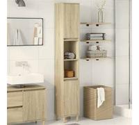 Vidaxl Armoire Salle De Bain Chêne Sonoma 30x30x190 Cm