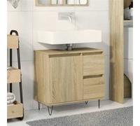 Vidaxl Armoire Salle De Bain Chêne Sonoma 65x33x60 Cm