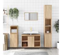 vidaXL Armoire salle de bain - Chêne sonoma 80x33x60 cm