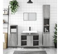 vidaXL Armoire salle de bain sonoma gris 30x30x100 cm 831562 Gris G