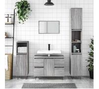 vidaXL Armoire salle de bain sonoma gris 80x33x60 cm bois d'ingénierie 831658