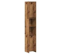 vidaXL Armoire Salle de Bain Vieux Bois 30x30x183,5 cm Bois ingénierie, Meuble de Bain, Meuble de lavabo, unité de Salle de Bain