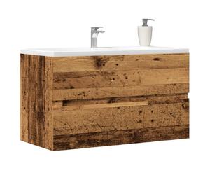 vidaXL Armoire SDB Suspendue - Vieux Bois