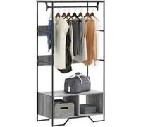 vidaXL Armoire sonoma gris 90x50x180 cm bois d'ingénierie
