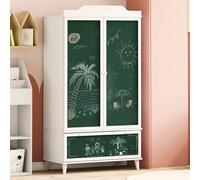 vidaXL Armoire Tableau Noir avec tiroir Blanc Bois d'ingénierie