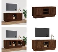 vidaXL Armoire TV brun aspect chêne 102x35x45 cm Bois composite - Armoire TV - Meubles TV - Supports TV