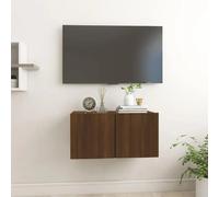 vidaXL Armoire TV Suspendue Chêne Marron