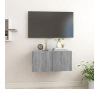 vidaXL Armoire TV Suspendue Sonoma Gris