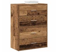 VIDAXL Armoires 2 tiroirs - Vieux bois
