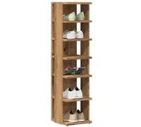 vidaXL Armoires à chaussures 2 pcs chêne artisanal bois d'ingénierie, armoire de rangement de chaussures, support à 856667