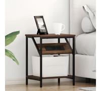 vidaXL Armoires de chevet 2 pcs Chêne marron 38 x 30 x 48 cm
