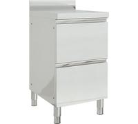 vidaXL Armoires de cuisine professionnelles avec 2 tiroirs 2 pcs. 50x60x96 cm