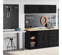 vidaXL Armoires de garage - Noir