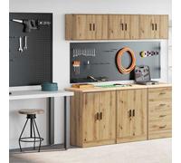 vidaXL Armoires de garage 2 pcs - Chêne artisanal