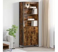 vidaXL Armoires Hautes Chêne Fumé 79 x 36 x 200 cm Bois d'ingénierie 3403042