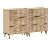vidaXL Armoires latérales 2 pcs - Bois massif de manguier