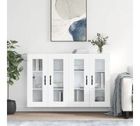 vidaXL Armoires murales 2 pcs - Blanc