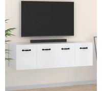 vidaXL Armoires murales 2 pcs Blanc 80x35x36,5 cm Bois d'ingénierie