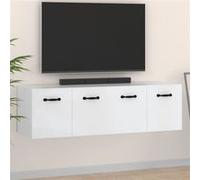 vidaXL Armoires murales 2 pcs Blanc 80x35x36,5 cm Bois d'ingénierie