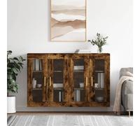 Vidaxl Armoires Murales 2 pcs - Chêne Fumé