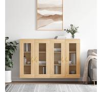 VIDAXL Armoires murales 2 pcs - Chêne sonoma bois d'ingénierie