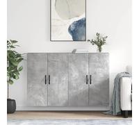 Vidaxl Armoires murales 2 pcs - Gris béton