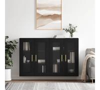 Vidaxl Armoires murales 2 pcs - Noir