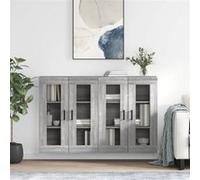 vidaXL Armoires murales 2 pcs sonoma gris bois d'ingénierie