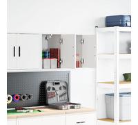 vidaXL Armoires murales de garage 2 pcs - Blanc