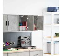 Vidaxl Armoires murales de garage 2 pcs - Gris béton