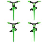 vidaXL Arroseurs rotatifs 4 pcs vert et noir 16x13,5x25,5 cm ABS et PP