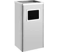 vidaXL Poubelle avec cendrier Hotel 45 L inox