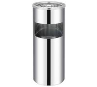 Vidaxl Aschenbecher Trash Hotel 30 l Edelstahl
